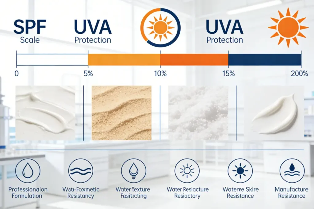 Core Adjustable Parameters for Sunscreen OEM ODM